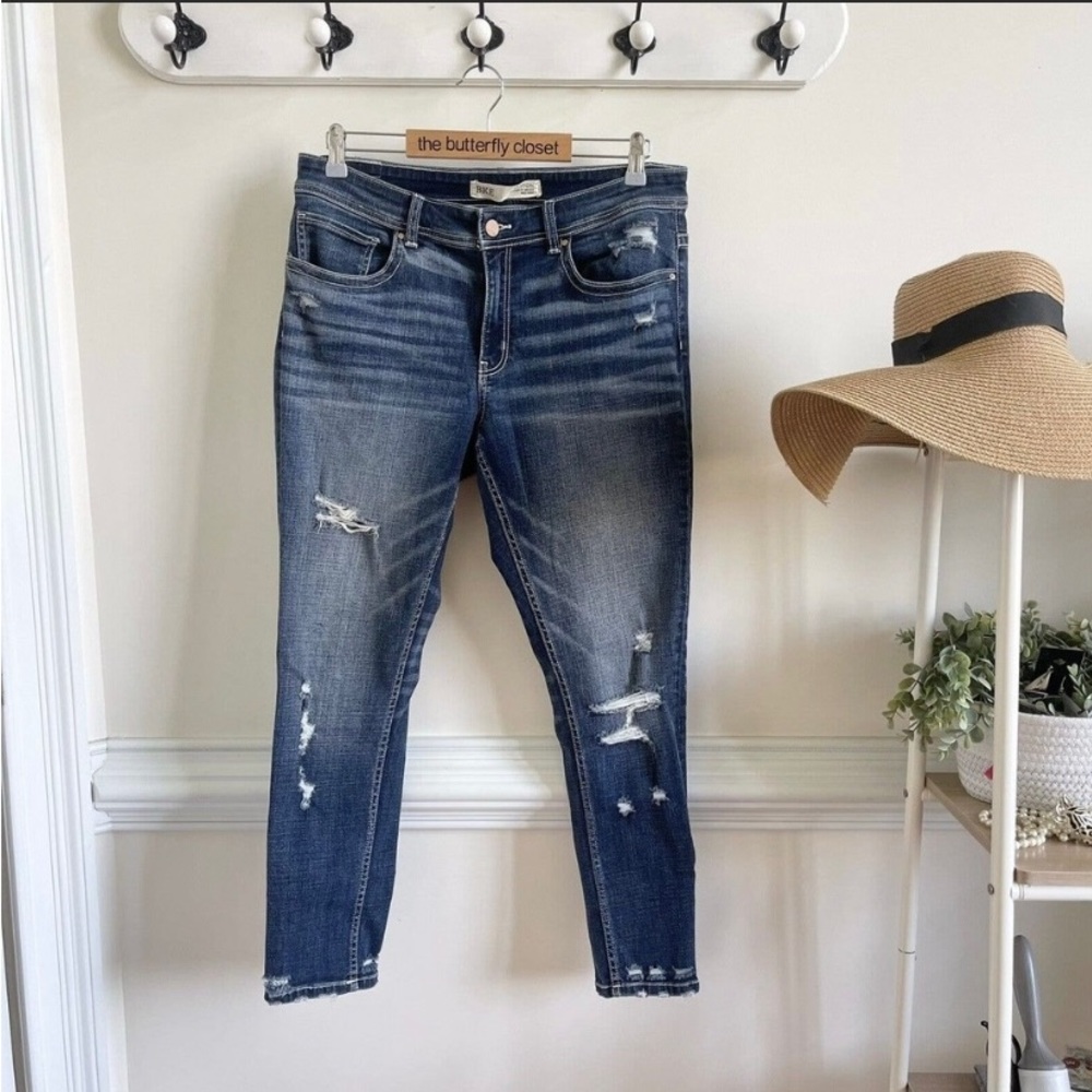 womenz BKE payton mid rise ankle skinny jeans 31